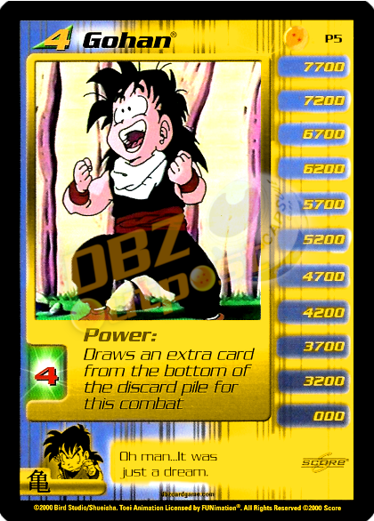 P5 - Gohan Gold Foil DBZ Outpost P5 - Gohan Gold Foil DBZ Outpost