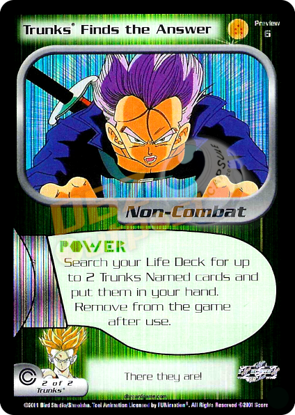 Preview 6 - Trunks Finds the Answer Unlimited Foil
