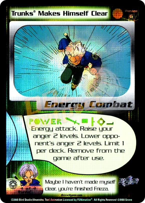 Preview 6 - Trunks Makes Himself Clear Unlimited Foil