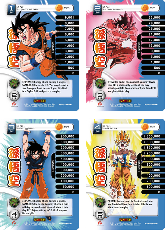 Goku Level 1-4 Hi-Tech Main Personality Set (Premiere)