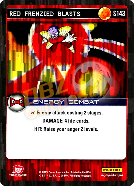 S143 Red Frenzied Blasts Foil