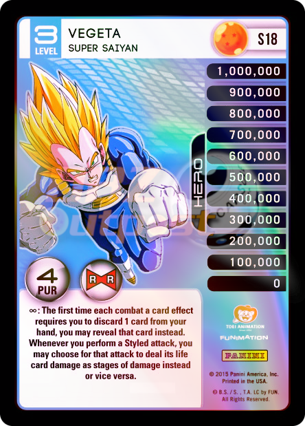 S18 Vegeta Super Saiyan Hi-Tech Rainbow Prizm – DBZ Outpost