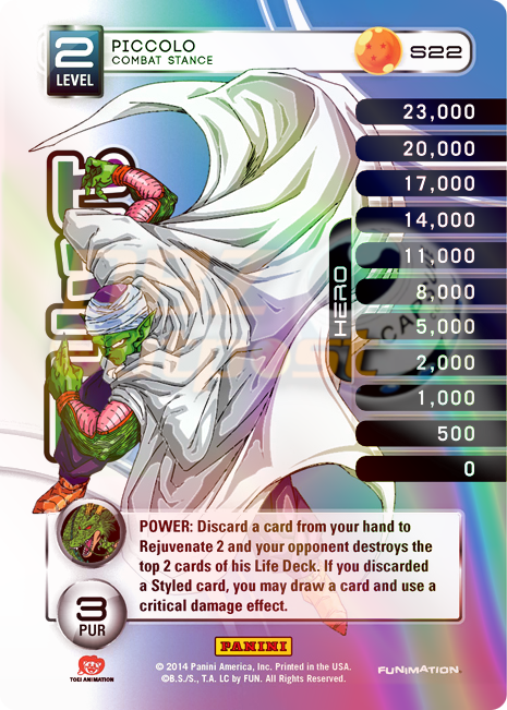 S22 Piccolo Combat Stance Hi-Tech Rainbow Prizm