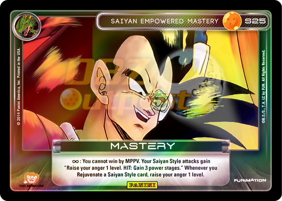 S25 Saiyan Empowered Mastery Hi-Tech Rainbow Prizm