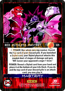 S25 Red Ruthless Mastery Booster Pack Foil