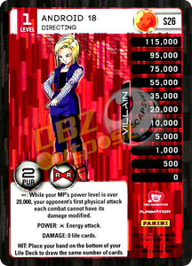 S26 Android 18 Directing Booster Pack Foil