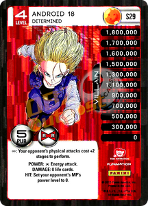 S29 Android 18 Determined Booster Pack Foil