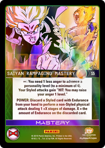 S5 Saiyan Rampaging Mastery Hi-Tech Rainbow Prizm