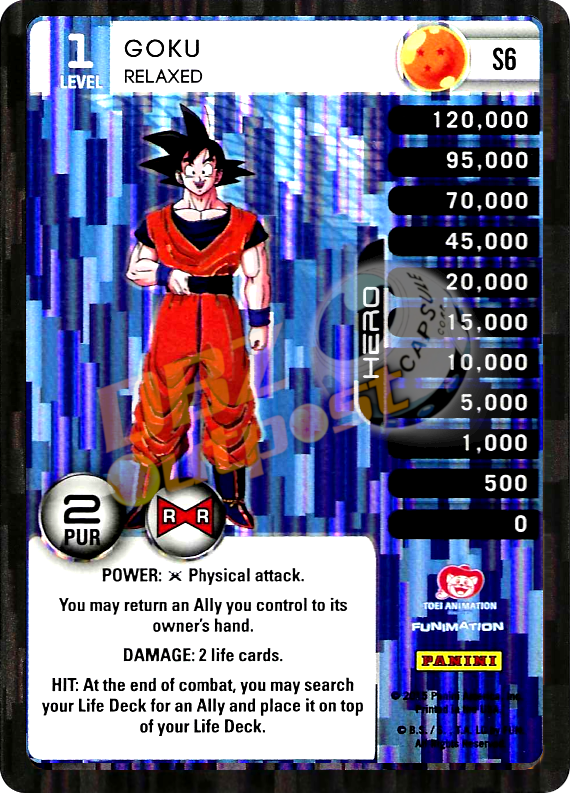 S6 Goku Relaxed Booster Pack Foil