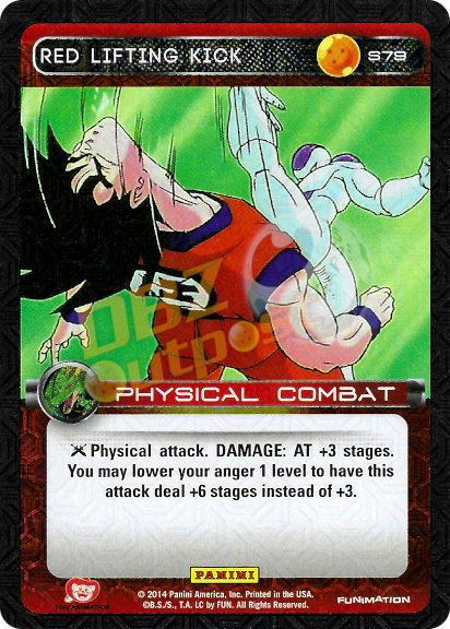 S79 Red Lifting Kick Foil – DBZ Outpost