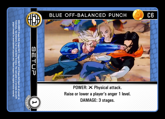 C6  Blue Off-Balanced Punch