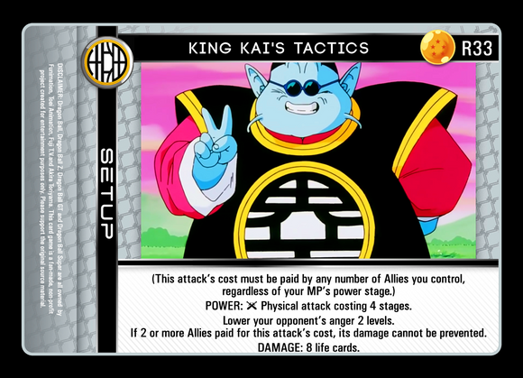 R33  King Kai's Tactics