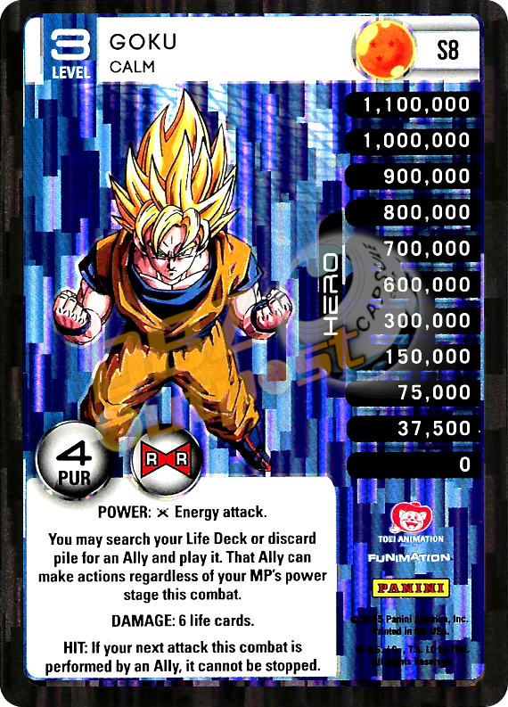 S8 Goku Calm Booster Pack Foil